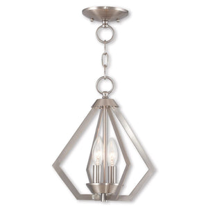HomeRoots Two Light Dimmable Chandelier - Modern Cylinder Shades for Adjustable Ambiance in Any Space 687263