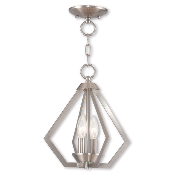 HomeRoots Two Light Dimmable Chandelier - Modern Cylinder Shades for Adjustable Ambiance in Any Space 687263