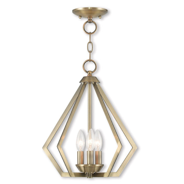 HomeRoots Three Light Dimmable Chandelier - Elegant Cylindrical Shades for Modern Spaces & Adjustable Ambiance 687264
