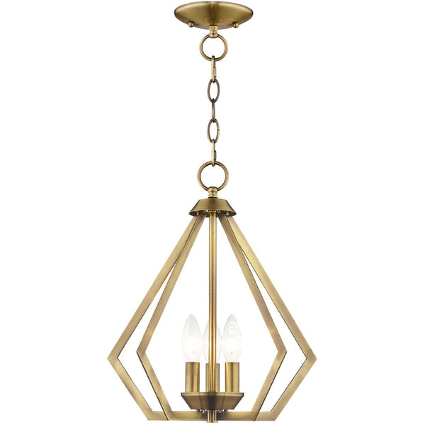 HomeRoots Three Light Dimmable Chandelier - Elegant Cylindrical Shades for Modern Spaces & Adjustable Ambiance 687264