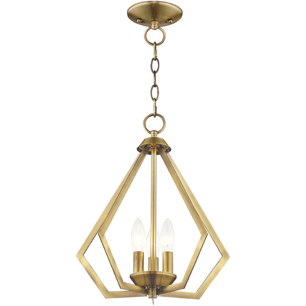 HomeRoots Three Light Dimmable Chandelier - Elegant Cylindrical Shades for Modern Spaces & Adjustable Ambiance 687264