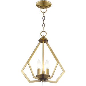 HomeRoots Three Light Dimmable Chandelier - Elegant Cylindrical Shades for Modern Spaces & Adjustable Ambiance 687264