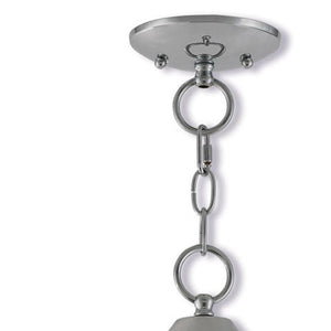 HomeRoots Three Light Dimmable Chandelier - Modern Cylinder Shades for Elegant Hallway and Bedroom Lighting 687265