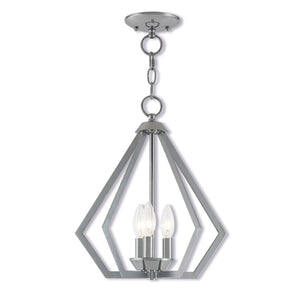 HomeRoots Three Light Dimmable Chandelier - Modern Cylinder Shades for Elegant Hallway and Bedroom Lighting 687265