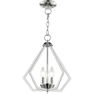 HomeRoots Three Light Dimmable Chandelier - Modern Cylinder Shades for Elegant Hallway and Bedroom Lighting 687265