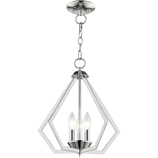 HomeRoots Three Light Dimmable Chandelier - Modern Cylinder Shades for Elegant Hallway and Bedroom Lighting 687265