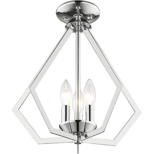 HomeRoots Three Light Dimmable Chandelier - Modern Cylinder Shades for Elegant Hallway and Bedroom Lighting 687265