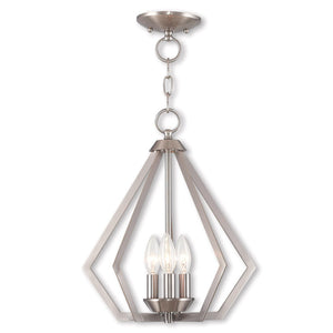 HomeRoots Three Light Dimmable Chandelier with Sleek Cylinder Shades for Modern Home Décor & Versatile Ambiance 687267