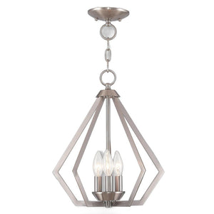 HomeRoots Three Light Dimmable Chandelier with Sleek Cylinder Shades for Modern Home Décor & Versatile Ambiance 687267