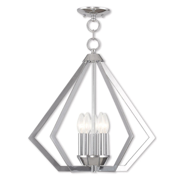 HomeRoots Five Light Dimmable Chandelier with Sleek Cylindrical Shades for Modern Spaces - Adjustable Ambiance 687270