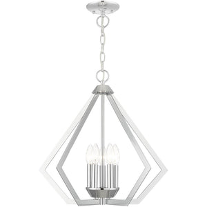 HomeRoots Five Light Dimmable Chandelier with Sleek Cylindrical Shades for Modern Spaces - Adjustable Ambiance 687270