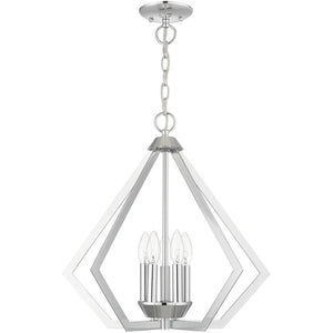 HomeRoots Five Light Dimmable Chandelier with Sleek Cylindrical Shades for Modern Spaces - Adjustable Ambiance 687270