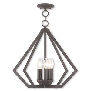 HomeRoots Bronze Five-Light Dimmable Chandelier with Elegant Cylinder Shades for Modern & Classic Spaces 687271