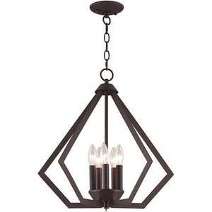 HomeRoots Bronze Five-Light Dimmable Chandelier with Elegant Cylinder Shades for Modern & Classic Spaces 687271