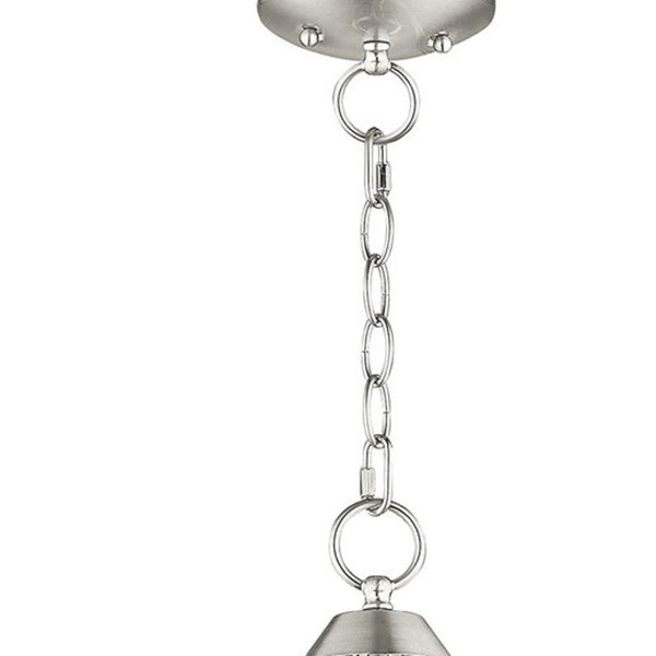 HomeRoots Five Light Dimmable Chandelier – Modern Steel Fixture with Cylindrical Shades for Any Décor Space 687272