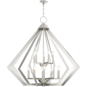 HomeRoots Multi Light Dimmable Chandelier - Modern Cylinder Shades for Stylish Dining & Living Spaces, Hardwired 687278