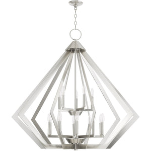 HomeRoots Multi Light Dimmable Chandelier - Modern Cylinder Shades for Stylish Dining & Living Spaces, Hardwired 687278