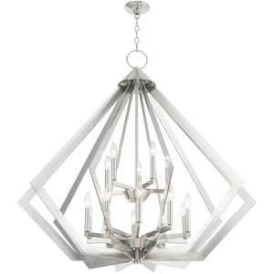 HomeRoots Multi Light Dimmable Chandelier - Modern Cylinder Shades for Stylish Dining & Living Spaces, Hardwired 687278