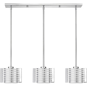 HomeRoots Silver Dimmable Three-Light Chandelier with Opal Cylinder Shades for Elegant Home Ambiance 687281