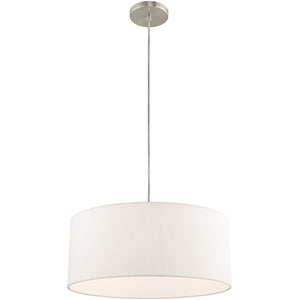 HomeRoots Dimmable Chandelier: Modern Cylinder Shades, Stylish Steel Design for Versatile Ambiance & Easy Installation 687284