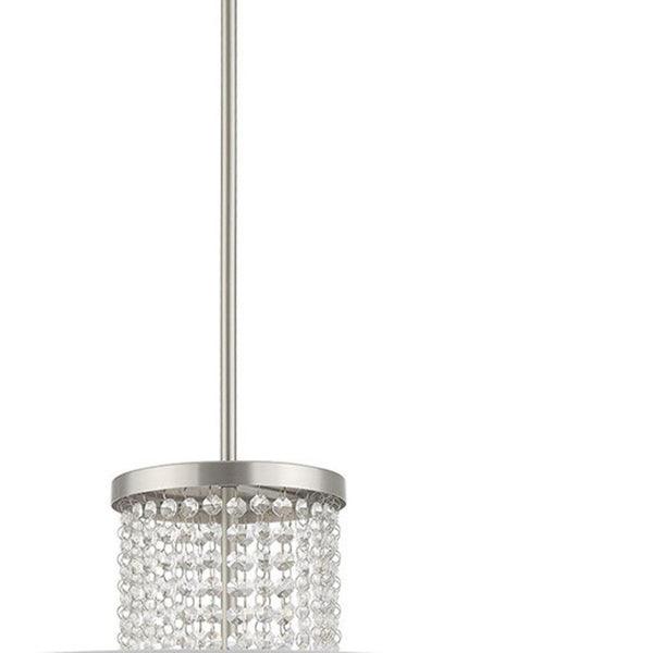 HomeRoots Four Light Dimmable Chandelier: Modern Cylinder Design for Versatile Illumination in Any Space 687287