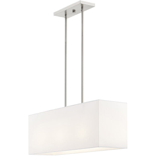 HomeRoots Three Light Dimmable Chandelier - Modern Cylinder Shades for Elegant Dining & Living Spaces 687292