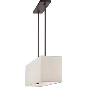 HomeRoots Four Light Dimmable Chandelier - Modern Steel Shades for Stylish Ambiance in Any Room Decor 687295