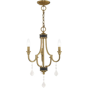 HomeRoots Three Light Dimmable Chandelier with Sleek Cylindrical Shades for Modern Home Décor and Style 687305