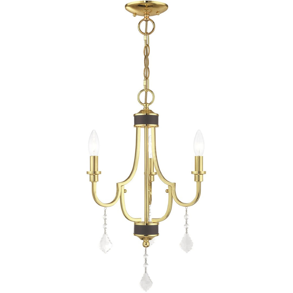 HomeRoots Three Light Dimmable Chandelier: Modern Steel Shades for Adjustable Ambiance in Any Space 687306