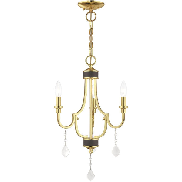 HomeRoots Three Light Dimmable Chandelier: Modern Steel Shades for Adjustable Ambiance in Any Space 687306
