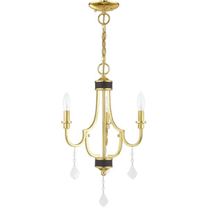 HomeRoots Three Light Dimmable Chandelier: Modern Steel Shades for Adjustable Ambiance in Any Space 687306