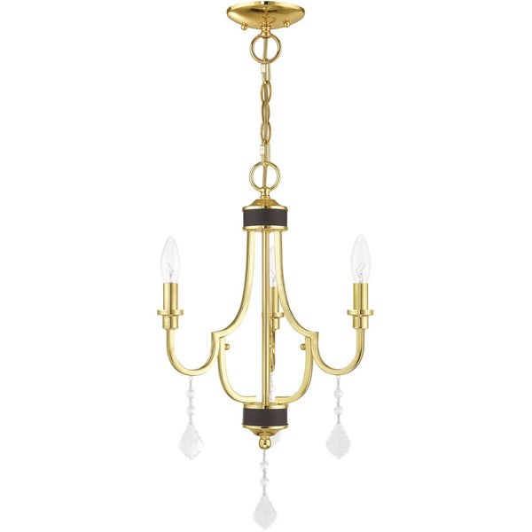 HomeRoots Three Light Dimmable Chandelier: Modern Steel Shades for Adjustable Ambiance in Any Space 687306