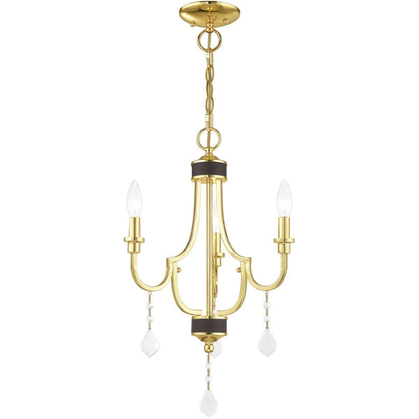 HomeRoots Three Light Dimmable Chandelier: Modern Steel Shades for Adjustable Ambiance in Any Space 687306