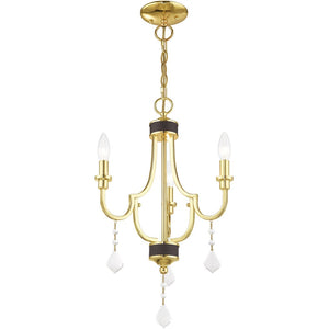 HomeRoots Three Light Dimmable Chandelier: Modern Steel Shades for Adjustable Ambiance in Any Space 687306