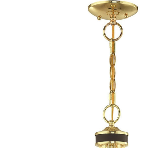 HomeRoots Five Light Dimmable Chandelier - Modern Cylindrical Design for Stylish Ambient Lighting Solutions 687309