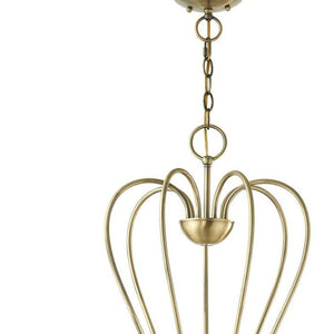 HomeRoots Seven Light Dimmable Chandelier - Modern Cylinder Design with Warm Illumination for Any Space 687316