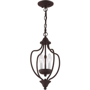 HomeRoots Bronze Three-Light Dimmable Chandelier with Cylinder Shades - Elegant Lighting for Any Room 687326