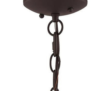 HomeRoots Bronze Three-Light Dimmable Chandelier with Cylinder Shades - Elegant Lighting for Any Room 687326