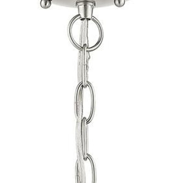 HomeRoots Three Light Dimmable Chandelier - Modern Steel Design with Adjustable Brightness for Any Room 687327
