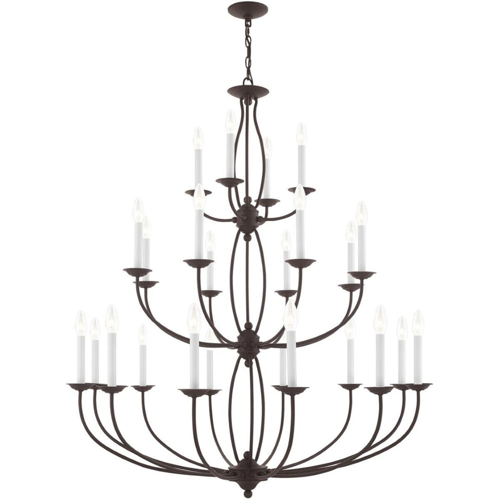 HomeRoots Bronze Multi-Light Dimmable Chandelier with Elegant Shades for Stylish Ambient Lighting in Any Space 687328