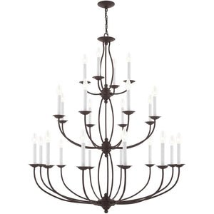 HomeRoots Bronze Multi-Light Dimmable Chandelier with Elegant Shades for Stylish Ambient Lighting in Any Space 687328