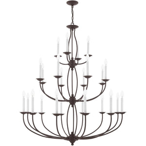 HomeRoots Bronze Multi-Light Dimmable Chandelier with Elegant Shades for Stylish Ambient Lighting in Any Space 687328