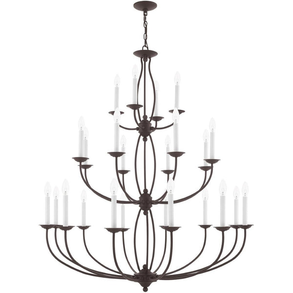 HomeRoots Bronze Multi-Light Dimmable Chandelier with Elegant Shades for Stylish Ambient Lighting in Any Space 687328