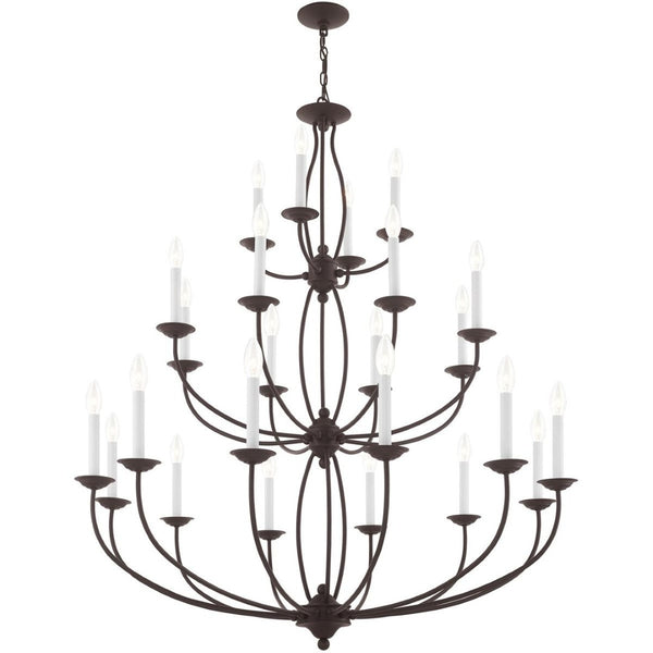 HomeRoots Bronze Multi-Light Dimmable Chandelier with Elegant Shades for Stylish Ambient Lighting in Any Space 687328