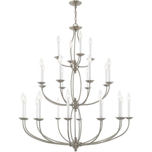 HomeRoots Multi Light Dimmable Chandelier - Modern Cylindrical Design with Steel Shades for Versatile Spaces 687329