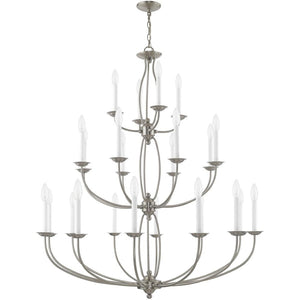 HomeRoots Multi Light Dimmable Chandelier - Modern Cylindrical Design with Steel Shades for Versatile Spaces 687329