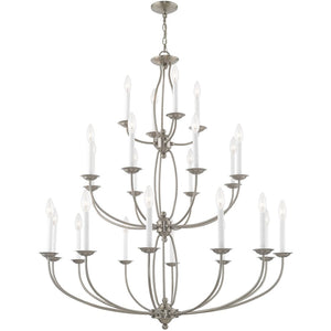 HomeRoots Multi Light Dimmable Chandelier - Modern Cylindrical Design with Steel Shades for Versatile Spaces 687329
