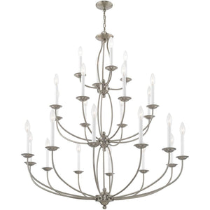 HomeRoots Multi Light Dimmable Chandelier - Modern Cylindrical Design with Steel Shades for Versatile Spaces 687329