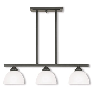 HomeRoots Three Light Dimmable Chandelier – Modern Cylinder Shades for Stylish Illumination in Any Room 687335
