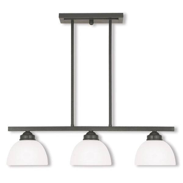 HomeRoots Three Light Dimmable Chandelier – Modern Cylinder Shades for Stylish Illumination in Any Room 687335